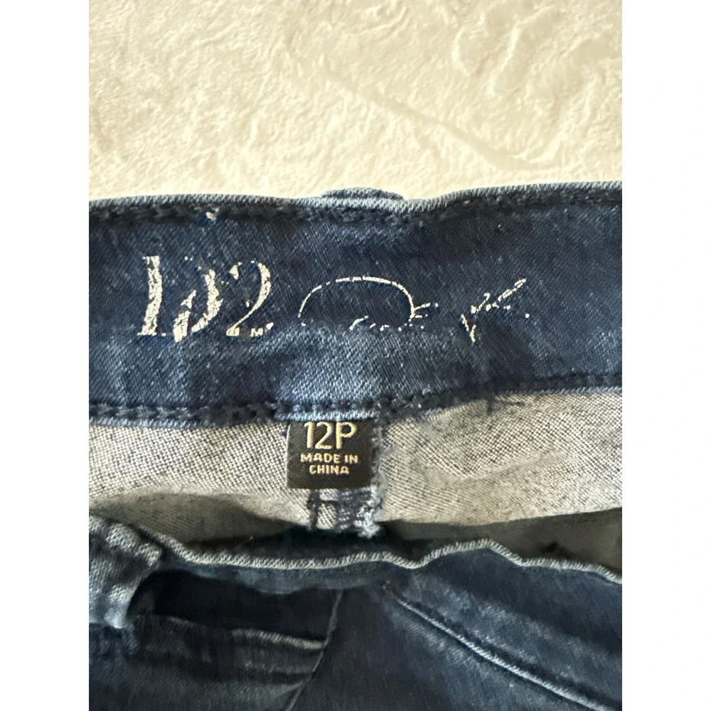 JD2‎ INC International Concepts Womens Dark Wash Straight Jeans  Size 12P Y2K